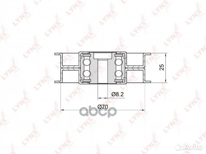 Ролик обводной навесного оборудования PB7019 LY