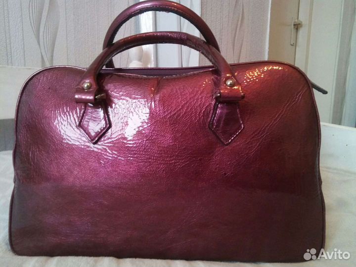 Сумка сиреневая нат.кожа Carlo Pozolini