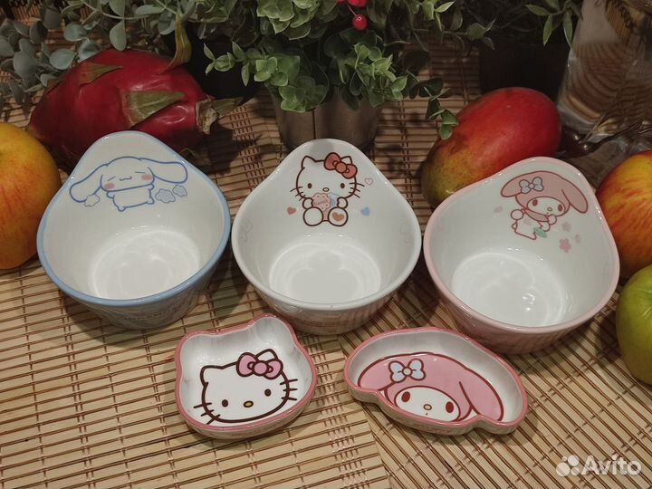 Милая керамическая посуда Санрио, Sanrio