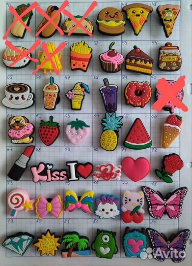 Джиббитсы для crocss, крокс, обувь с дырочками