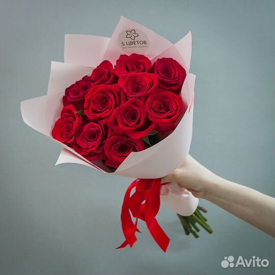 Красные розы букет