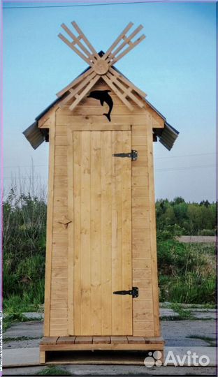 Дачный туалет деревянный JYS