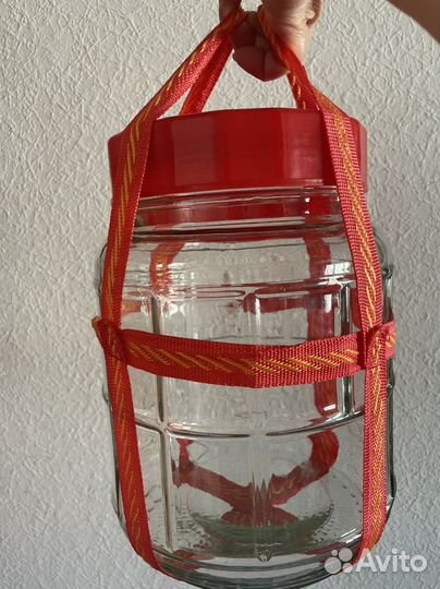 Бутыль 5 л и 9л, банка) с гидрозатвором