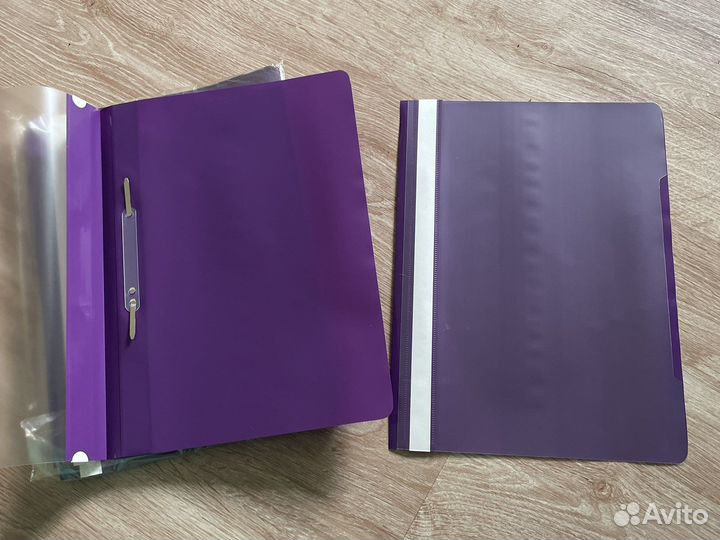 3 папки с зажимом для файлов А4