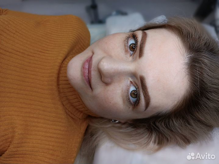 Перманентный макияж бровей губ и век татуаж