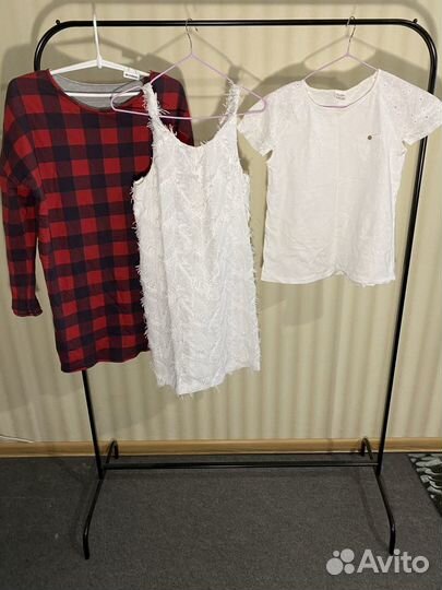 Платье benetton, zara, футболка для девочки