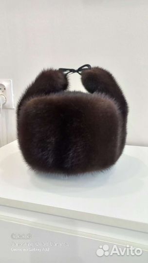 Норковая шапка мужская новая 58