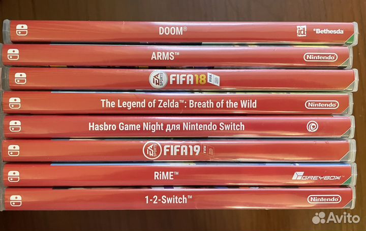 Nintendo switch с комплектом игр