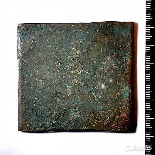 Монета-плата. 10 копеек 1727 г. Гривна. Медь. Редк