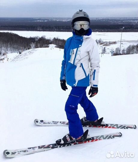 Штаны горнолыжные сноубордические синие XS-M