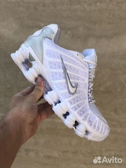 Кроссовки Nike Shox TL White Mettalic Silver