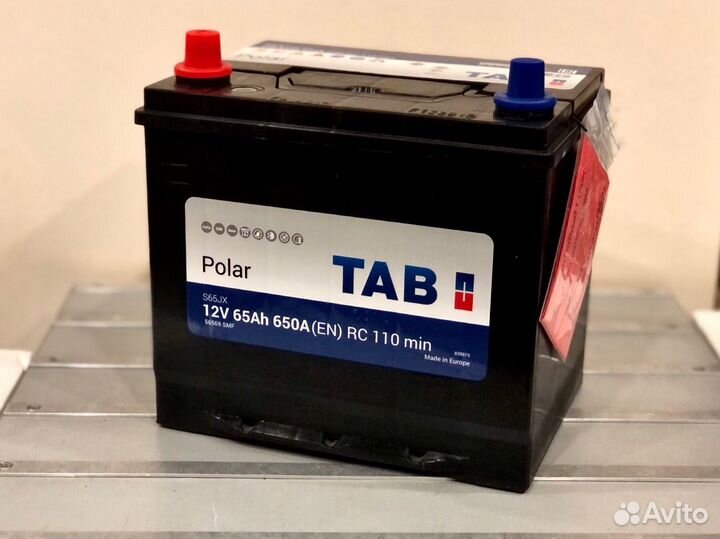 Аккумулятор TAB asia 65 Ач (прямая полярность)