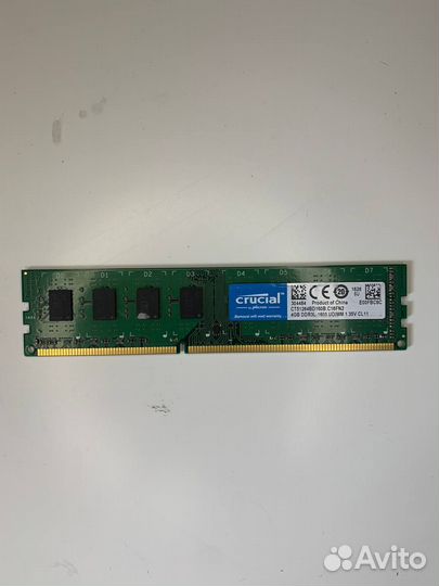 Оперативная память Crucial ddr3l 4gb + Скупка