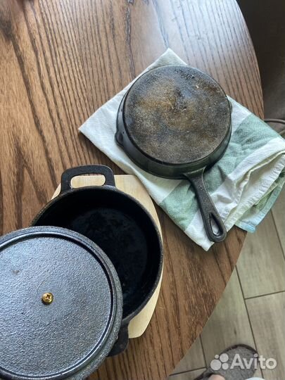Чугунная сковорода чугунная кастрюля