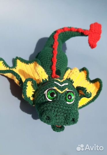 Игрушка Вязаный Дракон Ручная работа