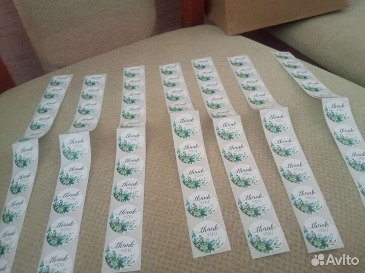 Наклейки с благодарностью