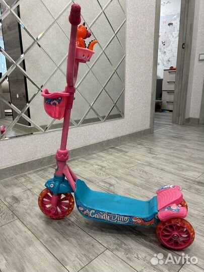 Самокат детский трехколесный бу