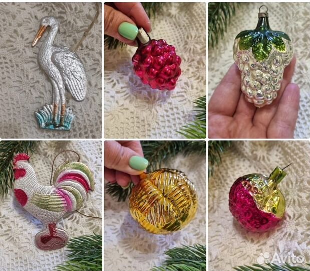 Елочные игрушки СССР