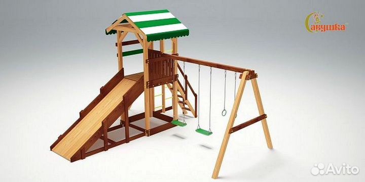 Игровой домик с крышей Савушка 4 сезона 4