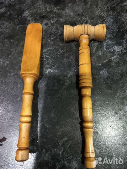 Молоток и лопатка из кедра