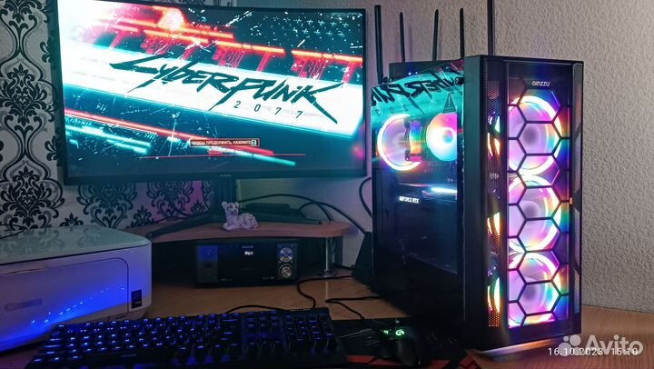 Игровой пк Rtx 3060ti+Ryzen 5500+16озу+м2 ссд