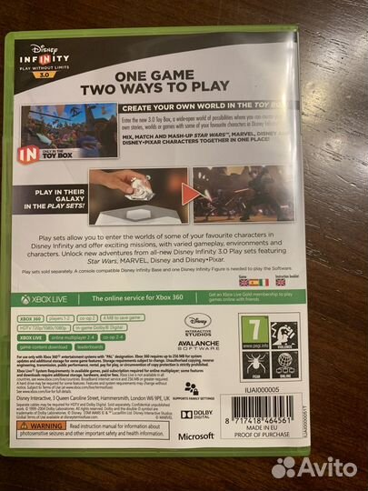 Диск + платформа для Disney Infinity 3.0 xbox 360