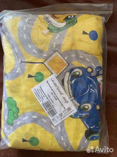 Простынь на резинке 120 60