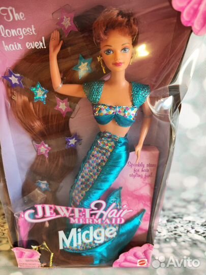 Barbie Midge Jewel Mermaid 1995г. Барби русалка
