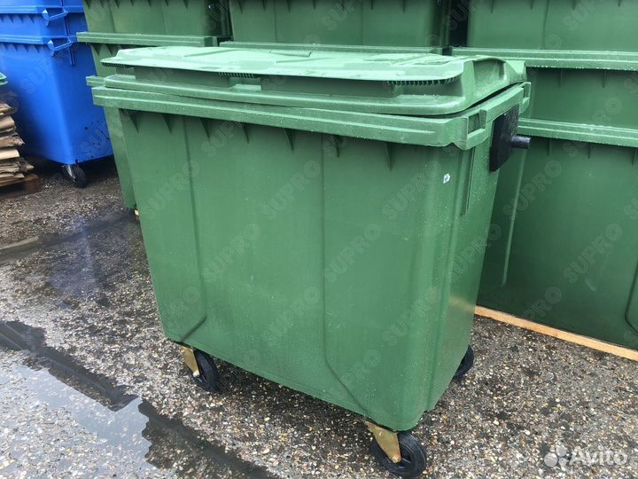 Пластиковый мусорный контейнер 770л Ш5564