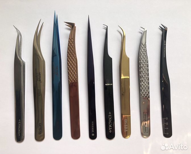 Пинцеты и материалы для наращивания ресниц