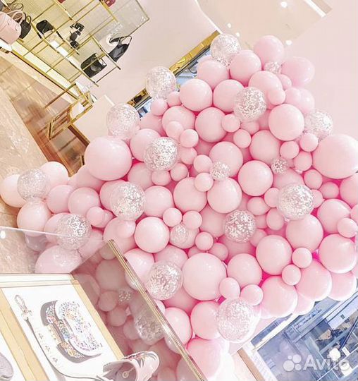 Арка гирлянда фотозона стена из шаров