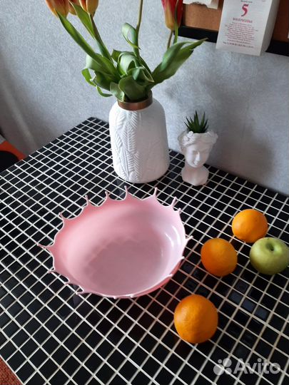 Ваза для фруктов и конфет Капля ассиметричная