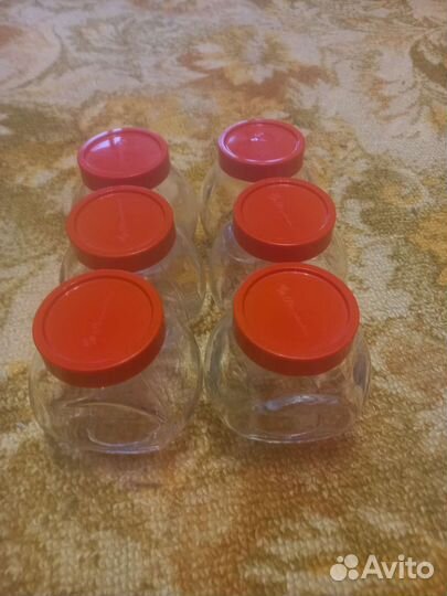 Банки для специй/сыпучих 6 шт. Стекло