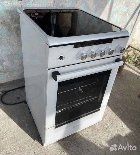 Стеклокерамическая плита, индукционная, с духовкой