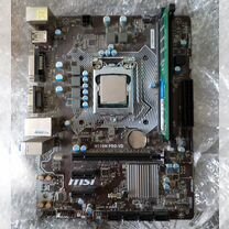 Msi h110m pro vd + Intel pentium g4600 + плашка8гб