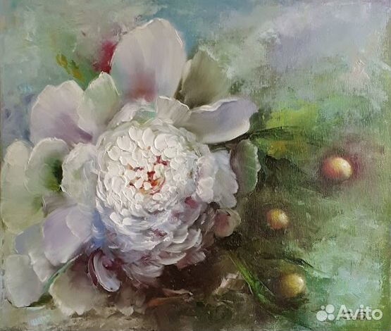 Картина маслом цветы 