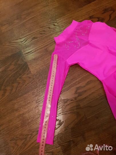 Купальник гимнастический для девочек розовый