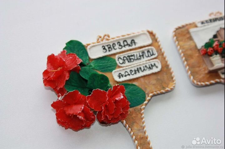 Таблички для цветов из полимерной глины 