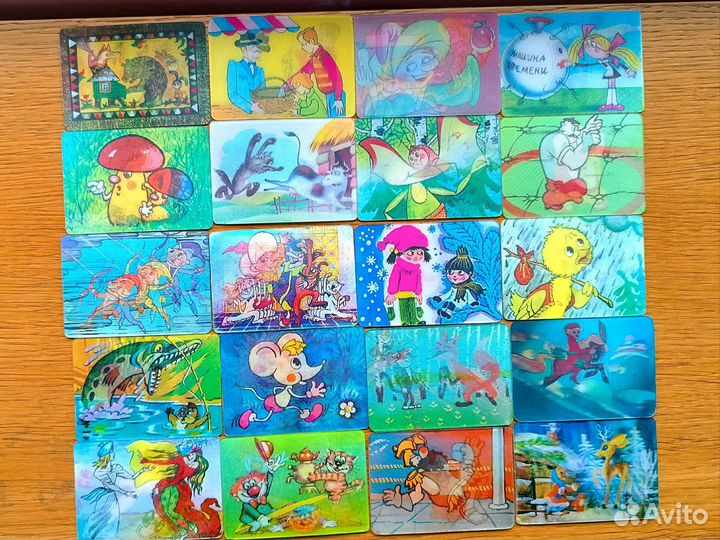 Переливные календари+стерео открытки СССР