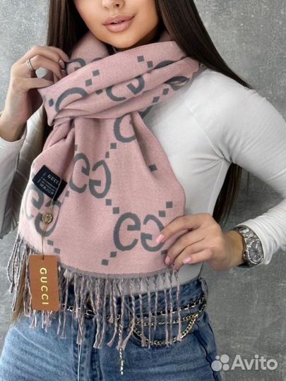 Кашемировый палантин шарф Gucci разные цвета
