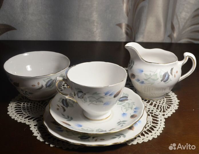 Чайное трио,сахарница,молочник Colclough Англия