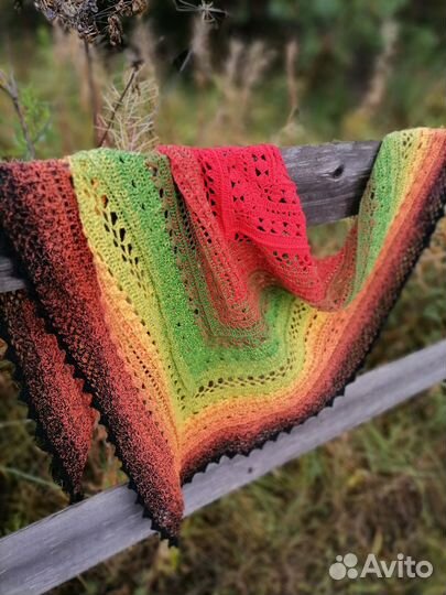 Вязанный платок