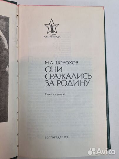 Они сражались за Родину (главы из романа) Шолохов