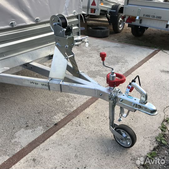 Лебедка с кронштейном на прицеп мзса