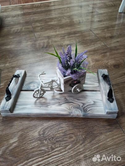 Поднос деревянный под суши