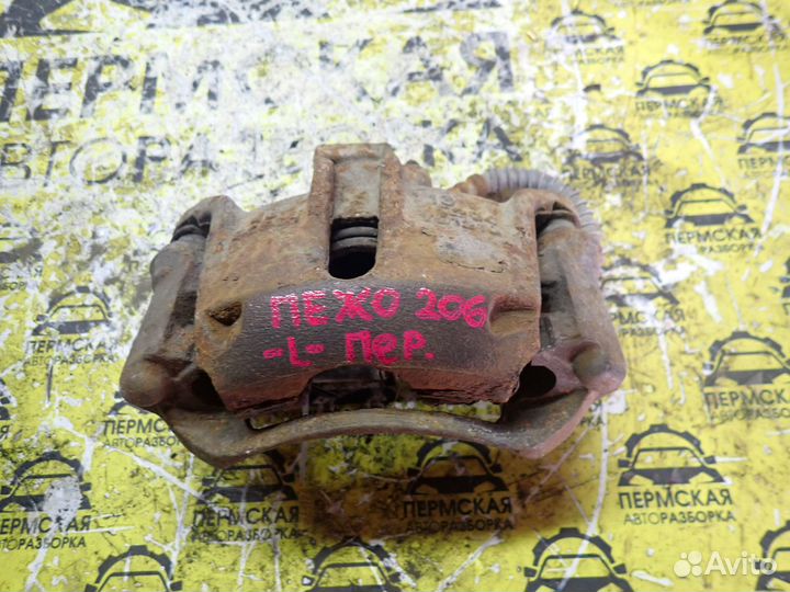 Суппорт тормозной передний левый для Peugeot 206