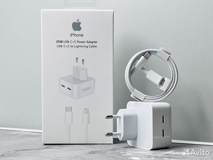 Сетевое зарядное устройство apple 35w комплект