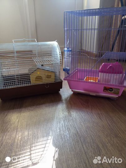 Клетка для грызунов бу и колесо