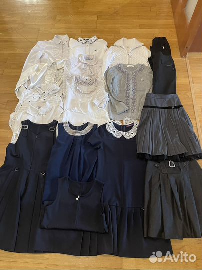 Большой пакет школьной формы для девочки 134-140