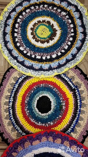 Ковер коврик вязаный